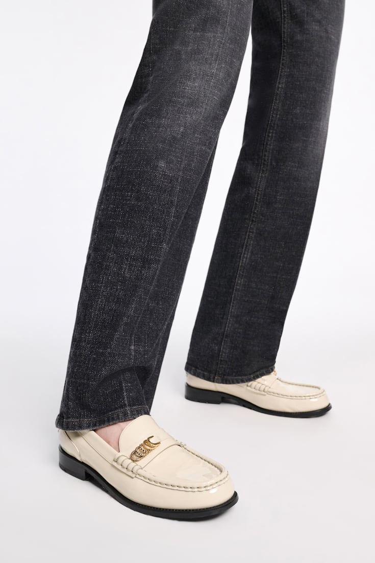 Dorothee Schumacher Long, straight leg jeans stone black denim