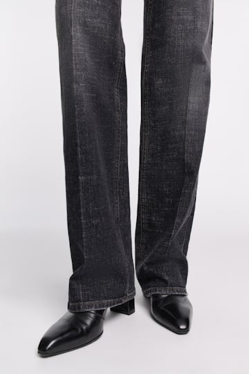Dorothee Schumacher Long, straight leg jeans stone black denim