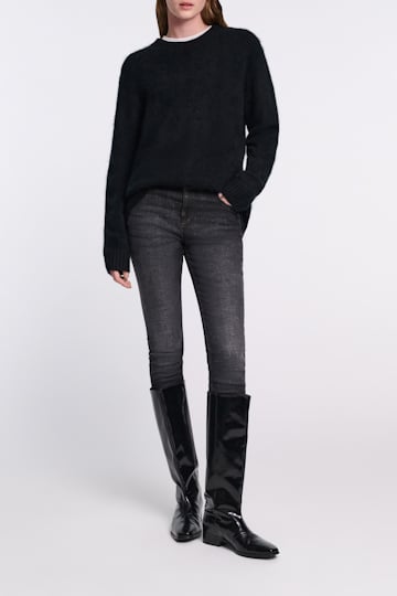 Dorothee Schumacher Long, skinny leg jeans stone black denim