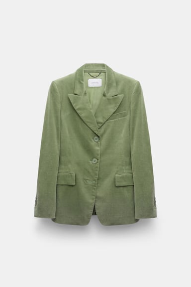 Dorothee Schumacher Corduroy blazer mistletoe