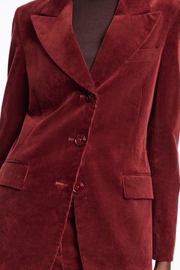 Dorothee Schumacher Cord Blazer maroon
