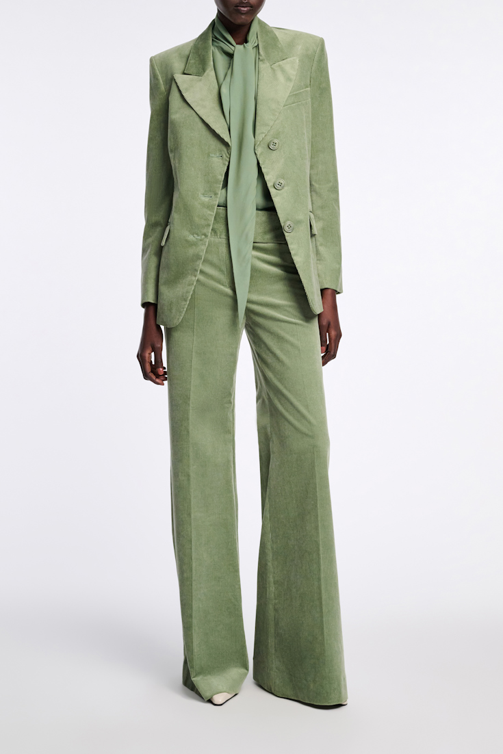 Dorothee Schumacher Flared corduroy pants mistletoe