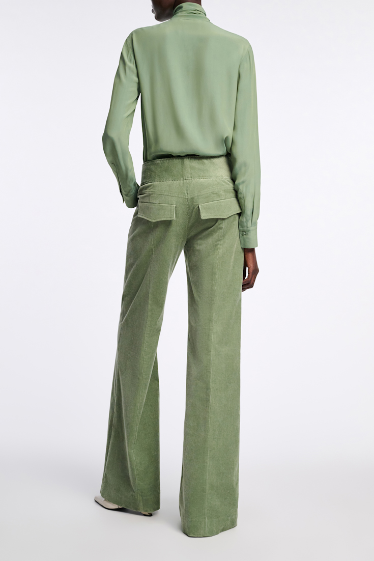 Dorothee Schumacher Flared corduroy pants mistletoe