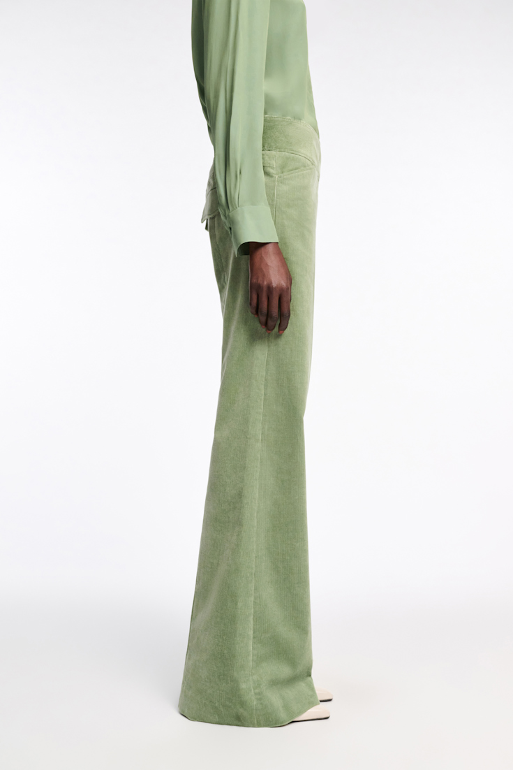 Dorothee Schumacher Flared corduroy pants mistletoe