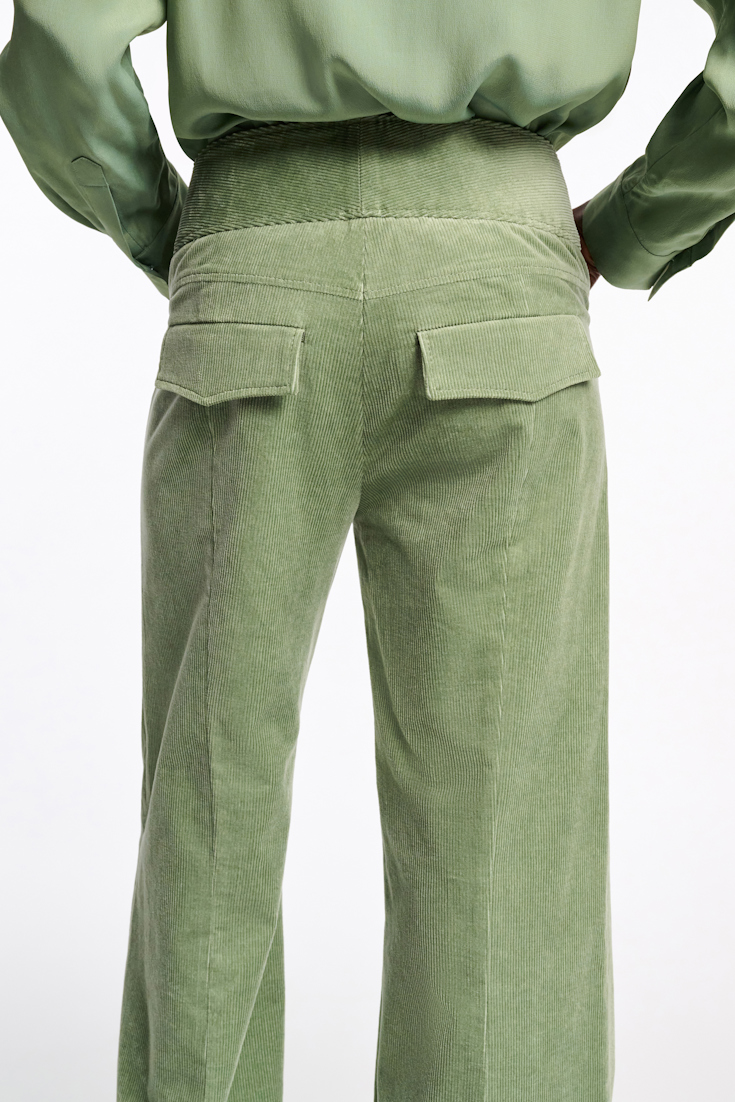Dorothee Schumacher Flared corduroy pants mistletoe