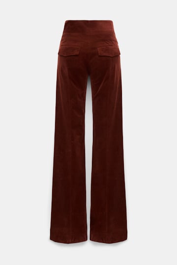 Dorothee Schumacher Cord Hose mit ausgestelltem Bein maroon