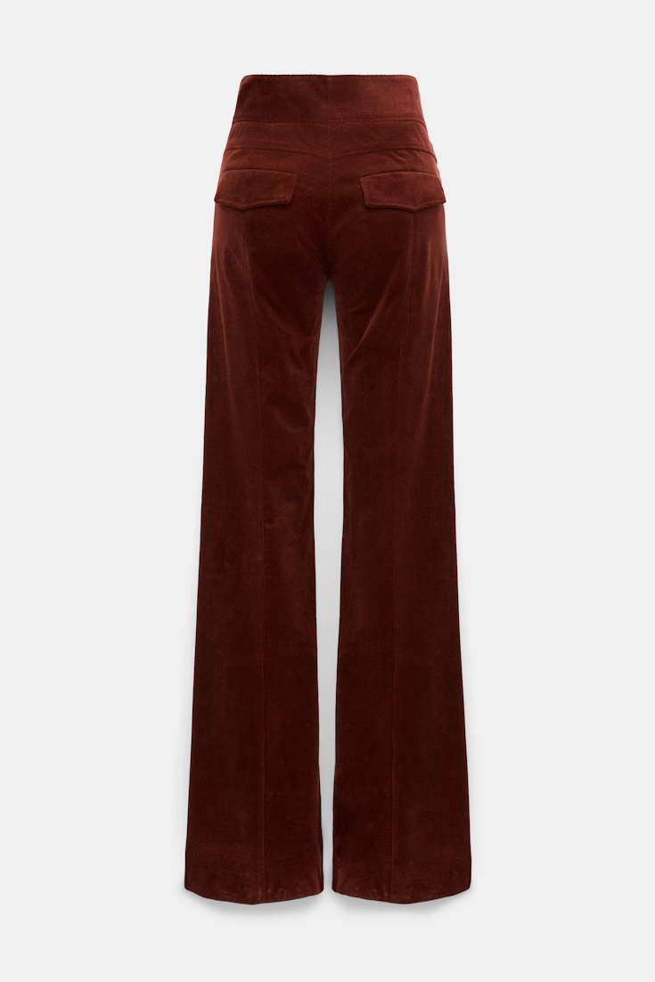 Dorothee Schumacher Flared corduroy pants maroon