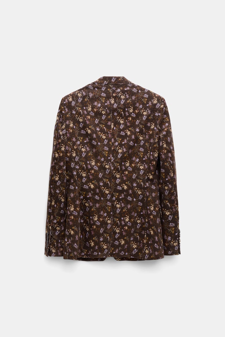 Dorothee Schumacher Floral print blazer winter blossom very dark brown