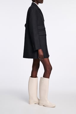 Dorothee Schumacher Zweireihiger Kurzmantel pure black