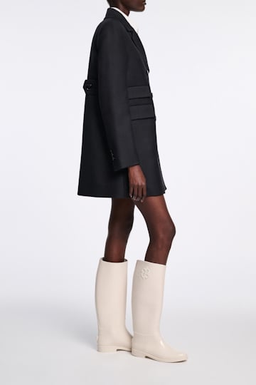 Dorothee Schumacher Short coat in virgin wool pure black