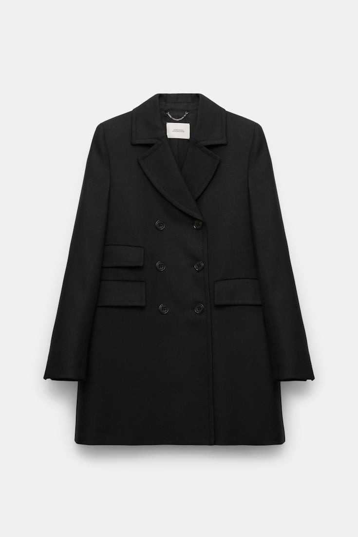 Dorothee Schumacher Short coat in virgin wool pure black