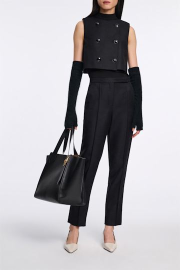 Dorothee Schumacher Zweireihige Weste pure black