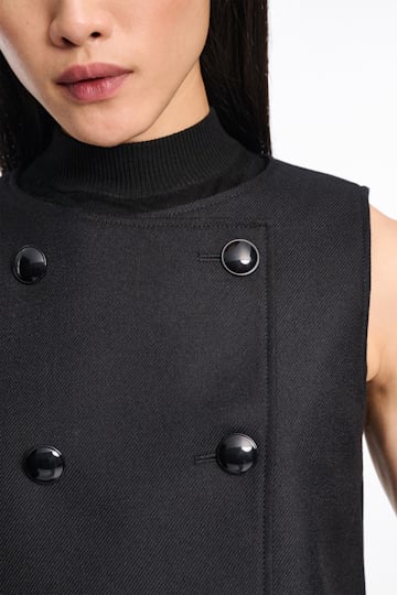 Dorothee Schumacher Zweireihige Weste pure black