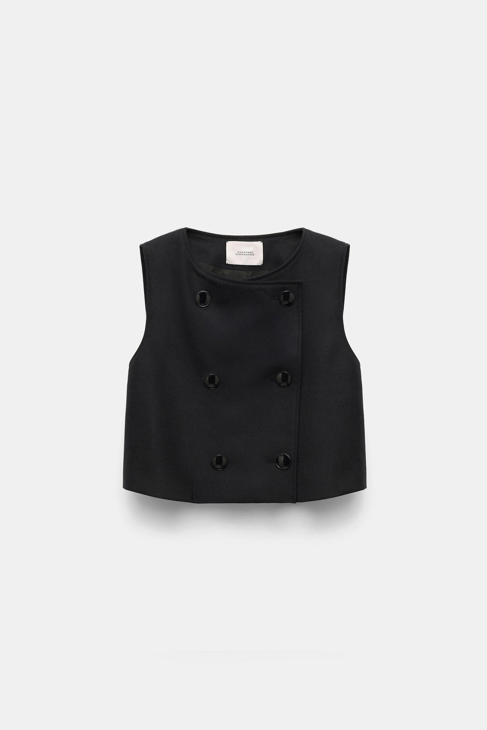 Dorothee Schumacher Zweireihige Weste pure black