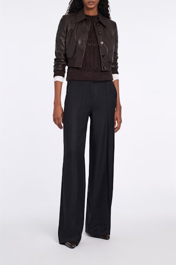 Dorothee Schumacher Hose mit weitem Bein pure black