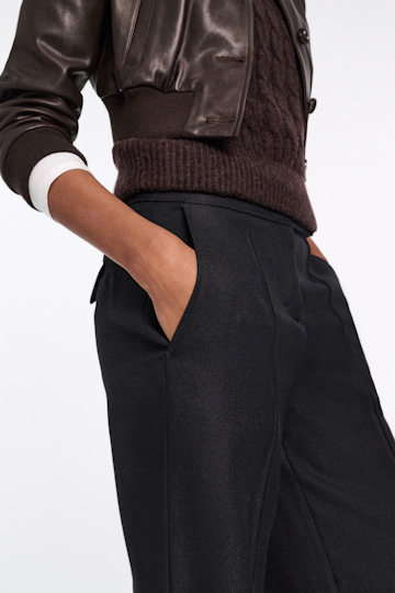 Dorothee Schumacher Hose mit weitem Bein pure black