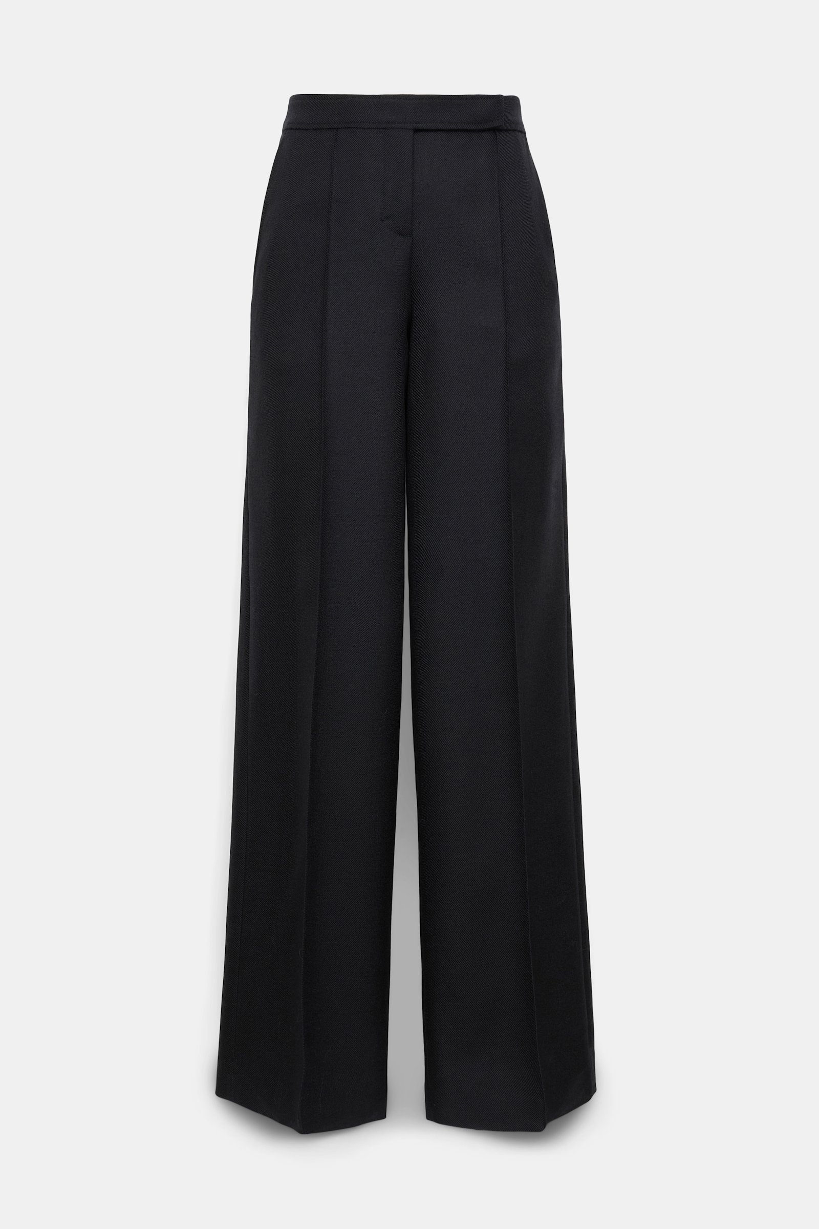 Dorothee Schumacher Wide leg pants in virgin wool pure black
