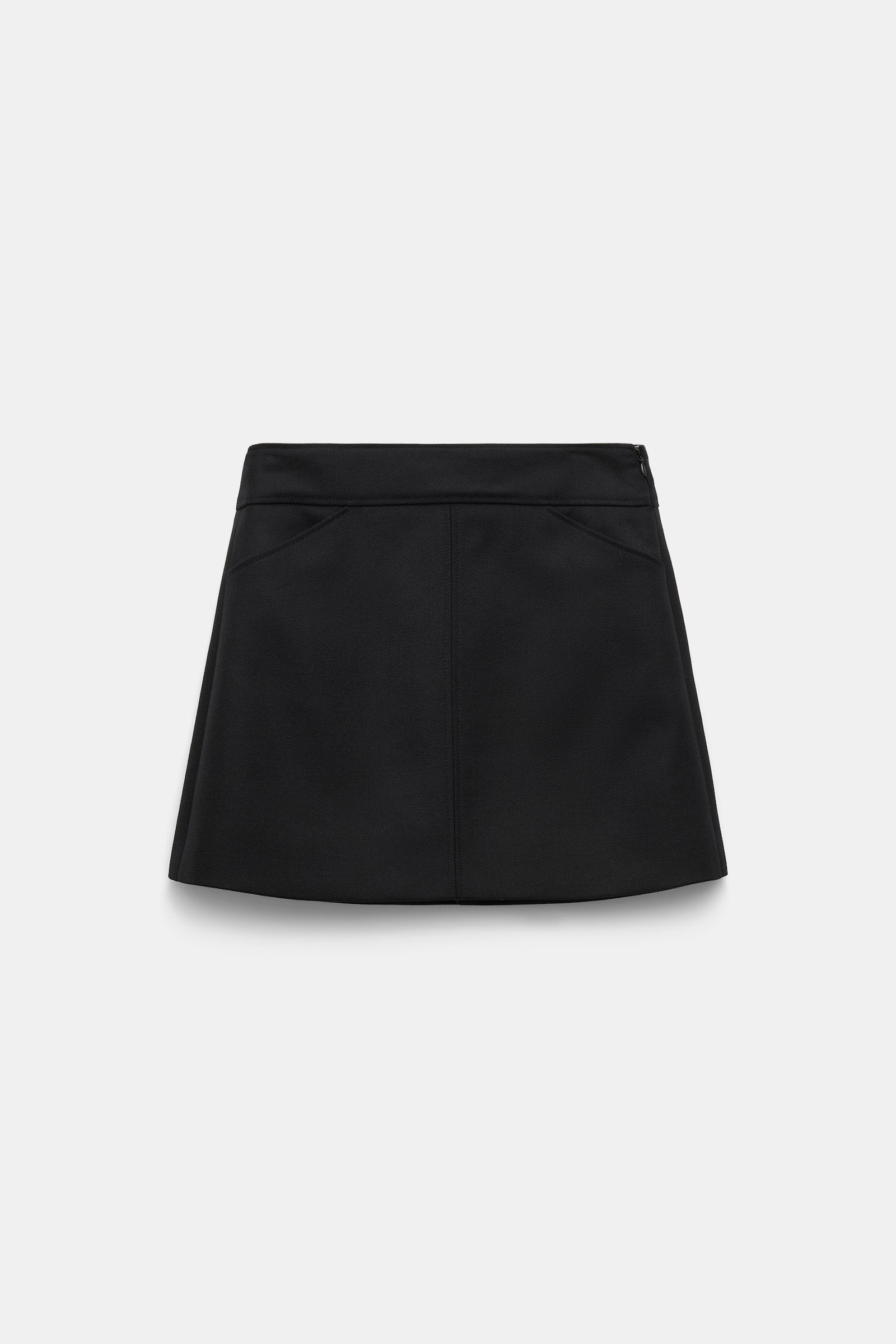 Dorothee Schumacher Mini skirt in virgin wool pure black