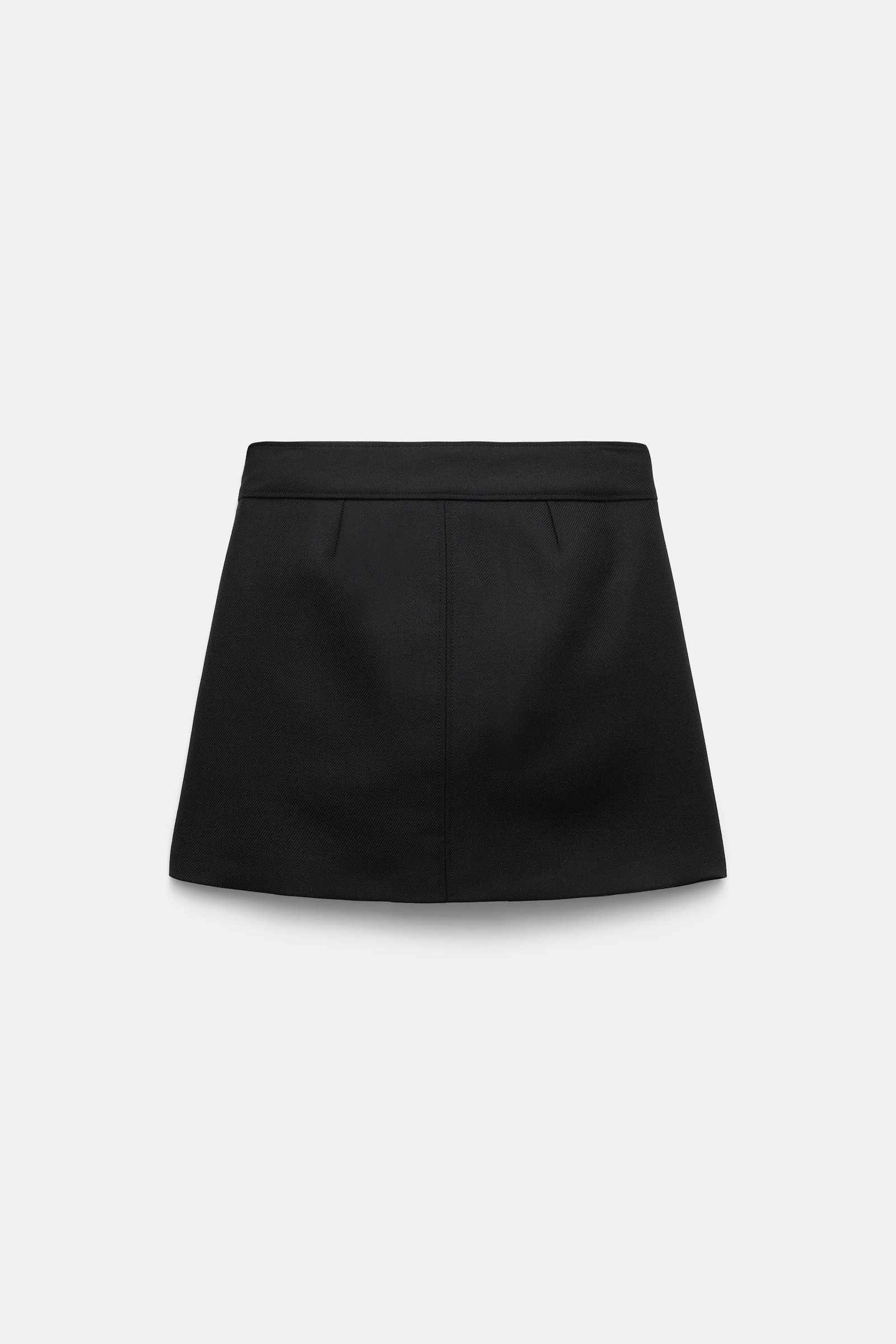 Dorothee Schumacher Mini skirt in virgin wool pure black