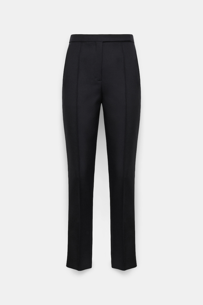 Dorothee Schumacher Emotional Essence Pressed-crease Tailored Trousers In Black