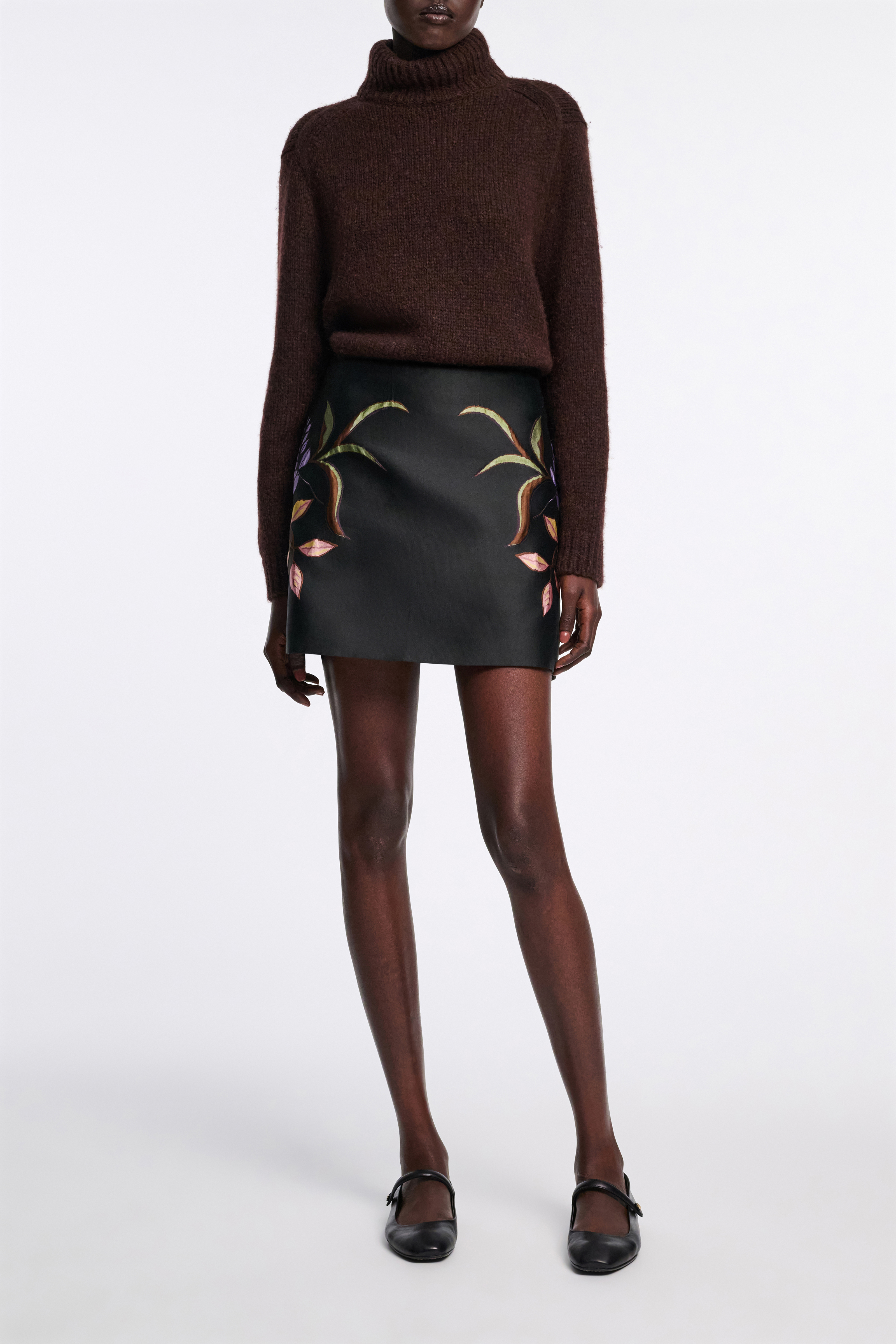 美品【DOROTHEE SCHUMACHER】フレア アニマル スカート SOFT PETAL skirt | Dorothee Schumacher