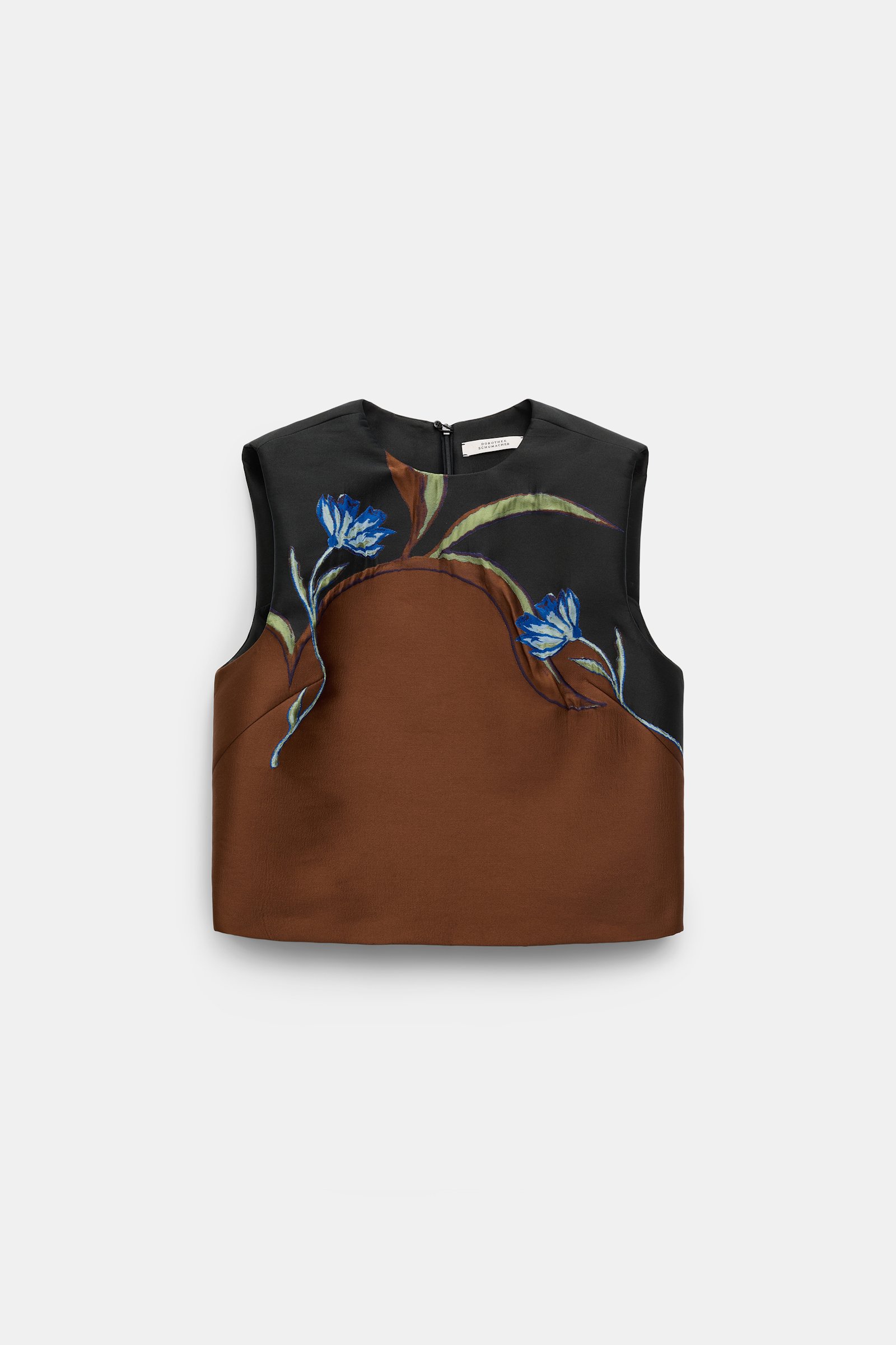 Dorothee Schumacher Top aus dreidimensionalem Cloque-Jacquard caramel black