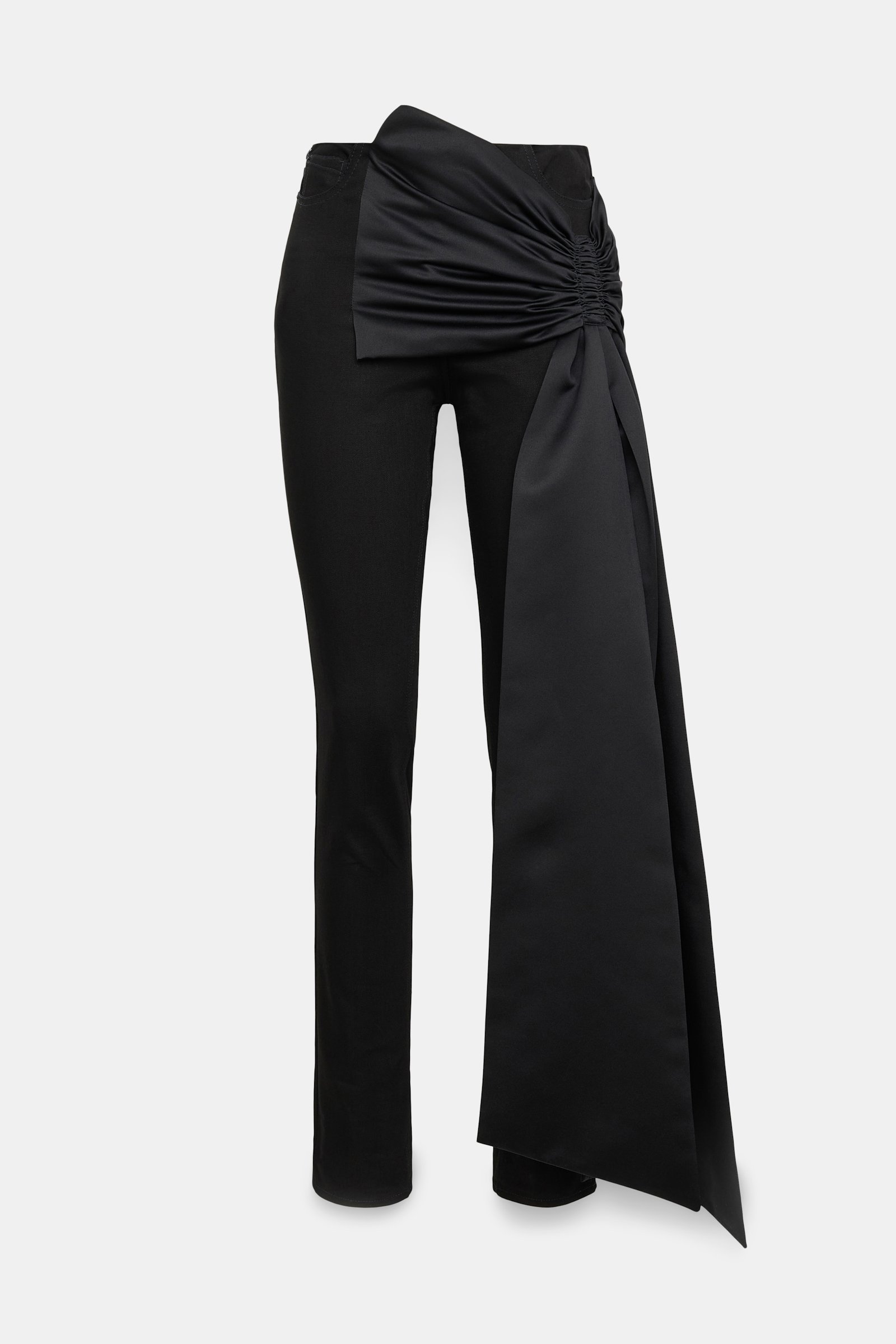 Dorothee Schumacher Skinny jeans with satin bow pure black
