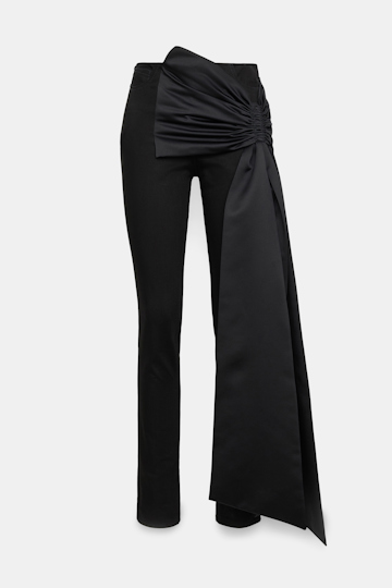 Dorothee Schumacher Skinny Jeans mit großer Satin-Schleife pure black