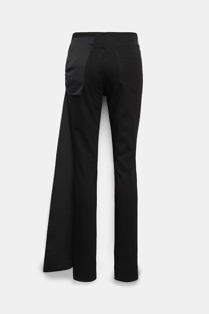 Dorothee Schumacher Skinny jeans with satin bow pure black