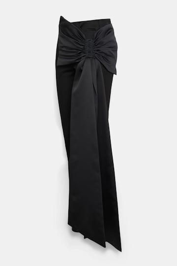 Dorothee Schumacher Skinny Jeans mit großer Satin-Schleife pure black