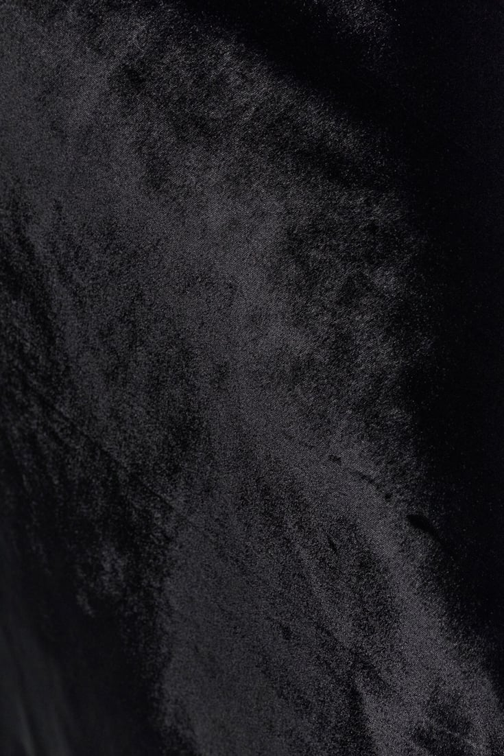 VELVET WHISPER skirt Dorothee Schumacher Bias-Cut Midi Rock aus Spiegelsamt pure black