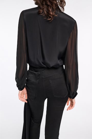 Dorothee Schumacher Bluse mit abnehmbarem Bindeband pure black