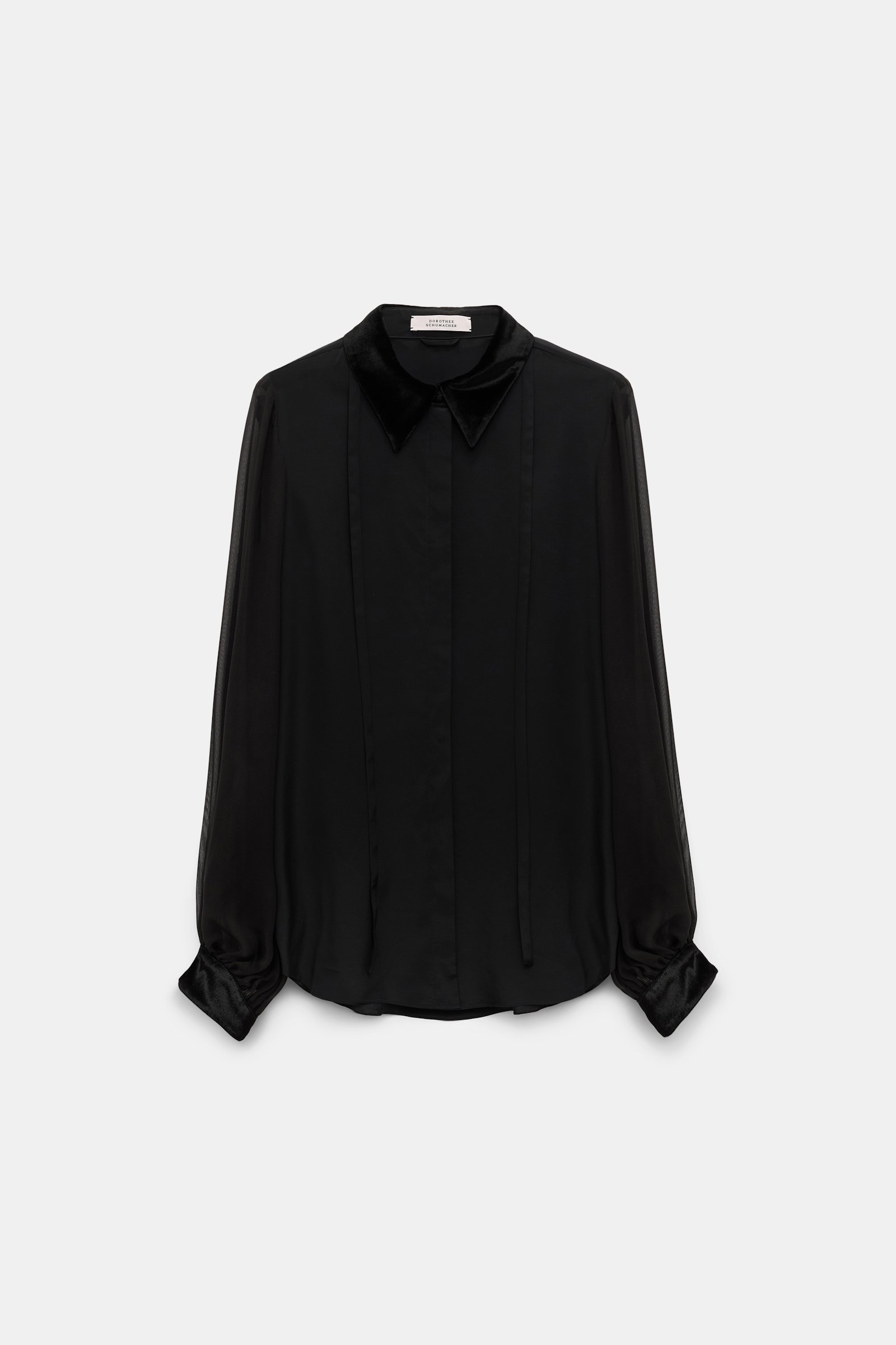 Dorothee Schumacher Material mix blouse pure black