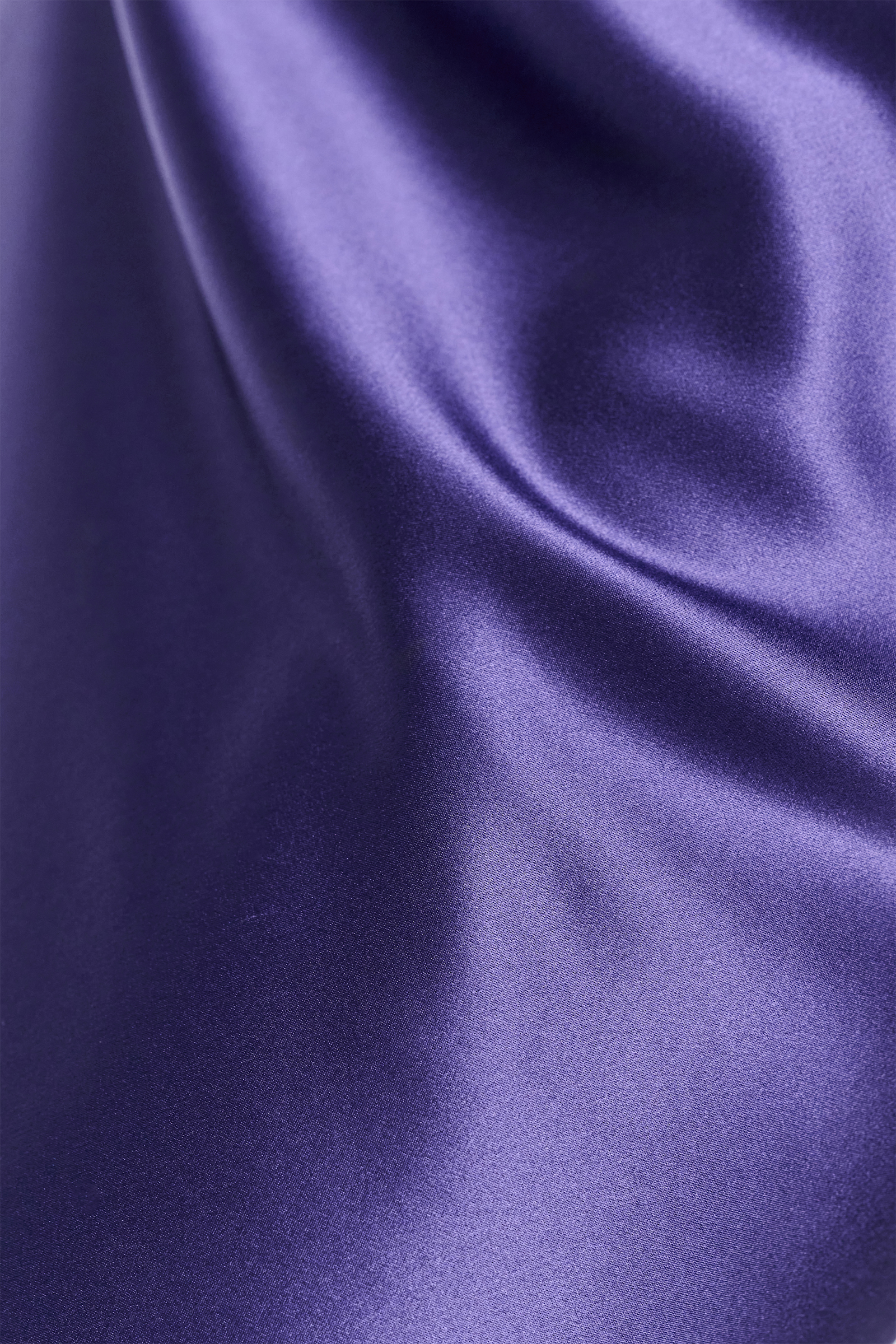 Dorothee Schumacher Bias cut midi-skirt in silk satin iris