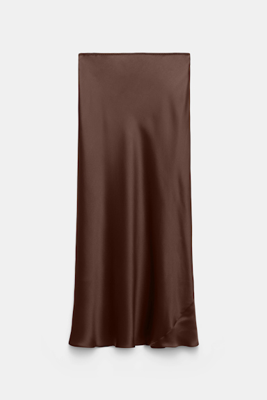 Dorothee Schumacher Bias-Cut Rock chocolate