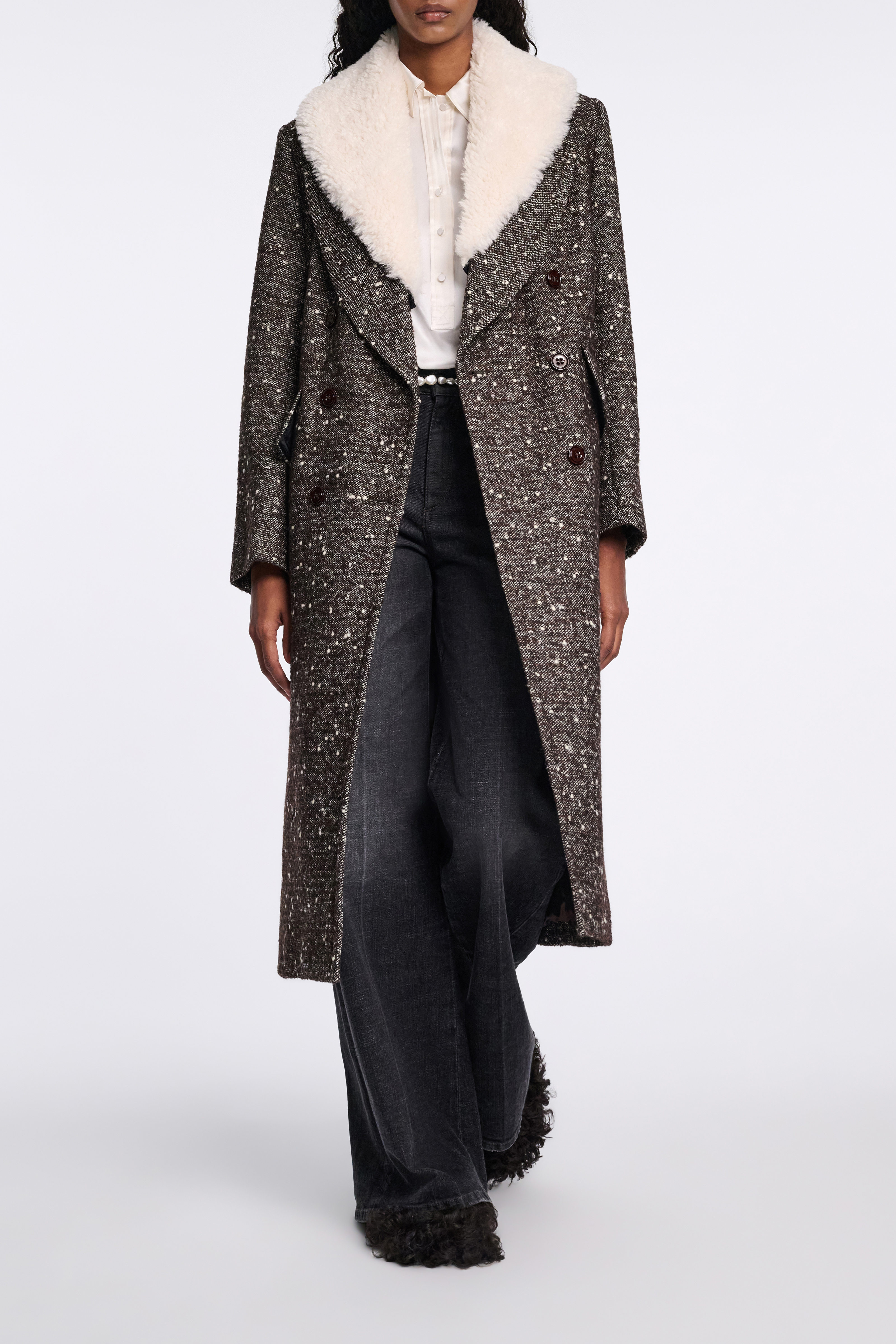 ミュージシャン Layered Coller Blouse [WH/] ミュージシャン Layered Coller Blouse [WH/] Blouse with
