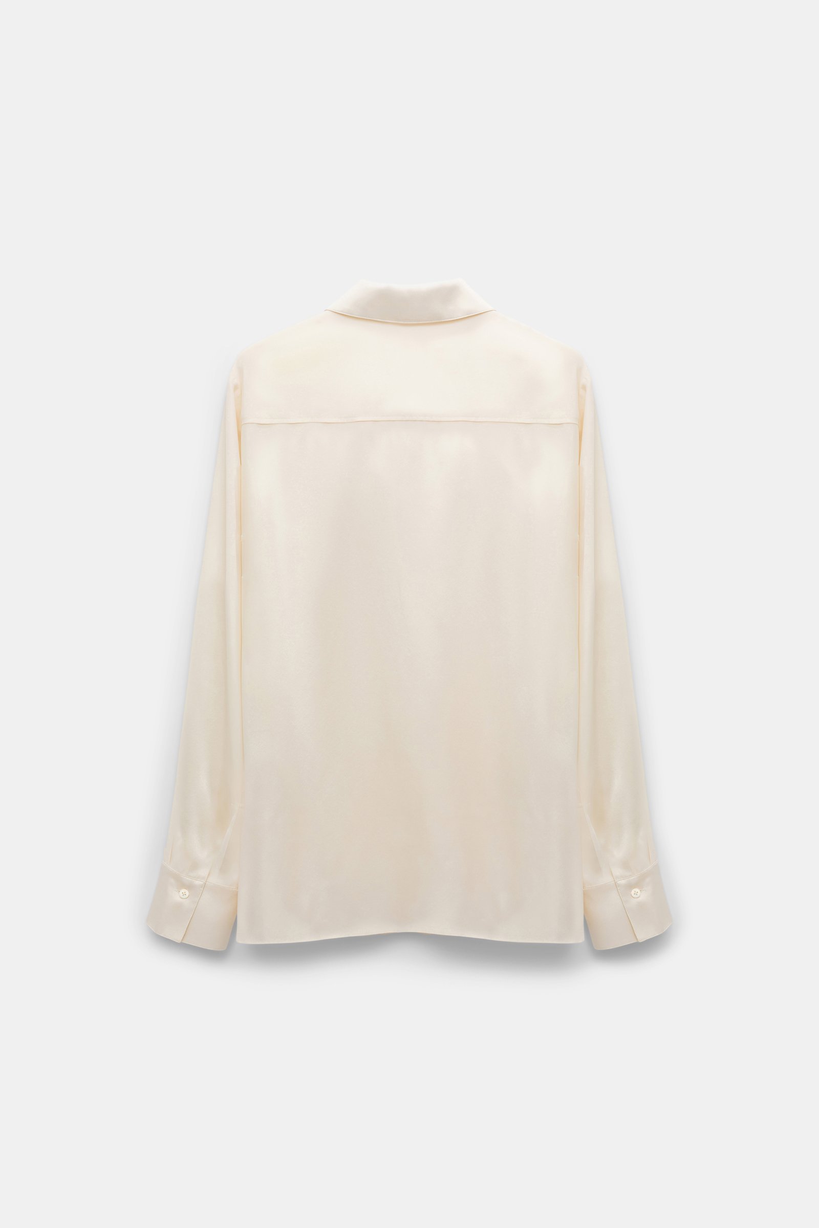 Dorothee Schumacher Popover blouse in silk satin eggshell