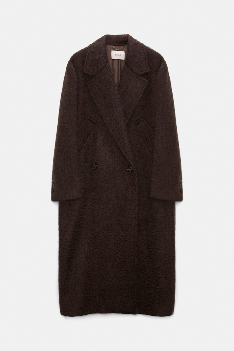Dorothee Schumacher Classic Wool-mohair Coat In Brown