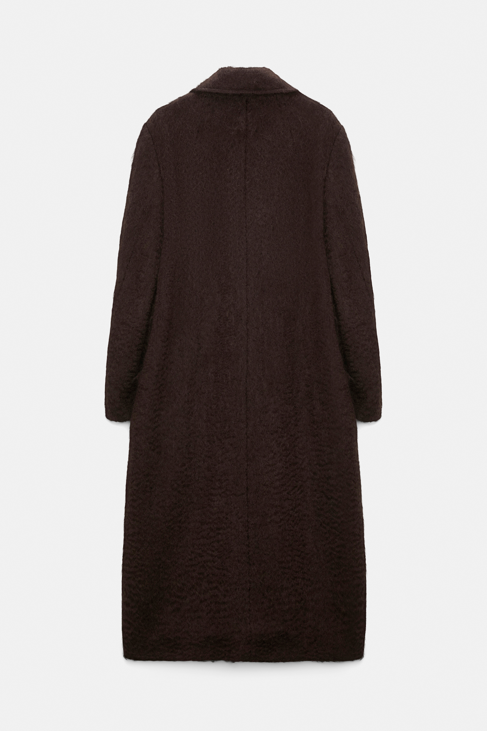 Dorothee Schumacher Classic wool-mohair coat dark chocolate