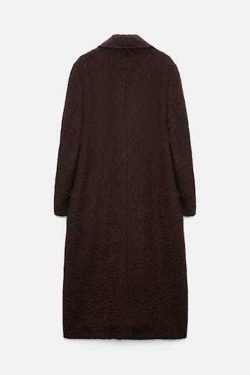 Dorothee Schumacher Classic wool-mohair coat dark chocolate