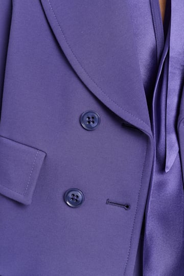Dorothee Schumacher Cropped Punto Milano Blazer iris
