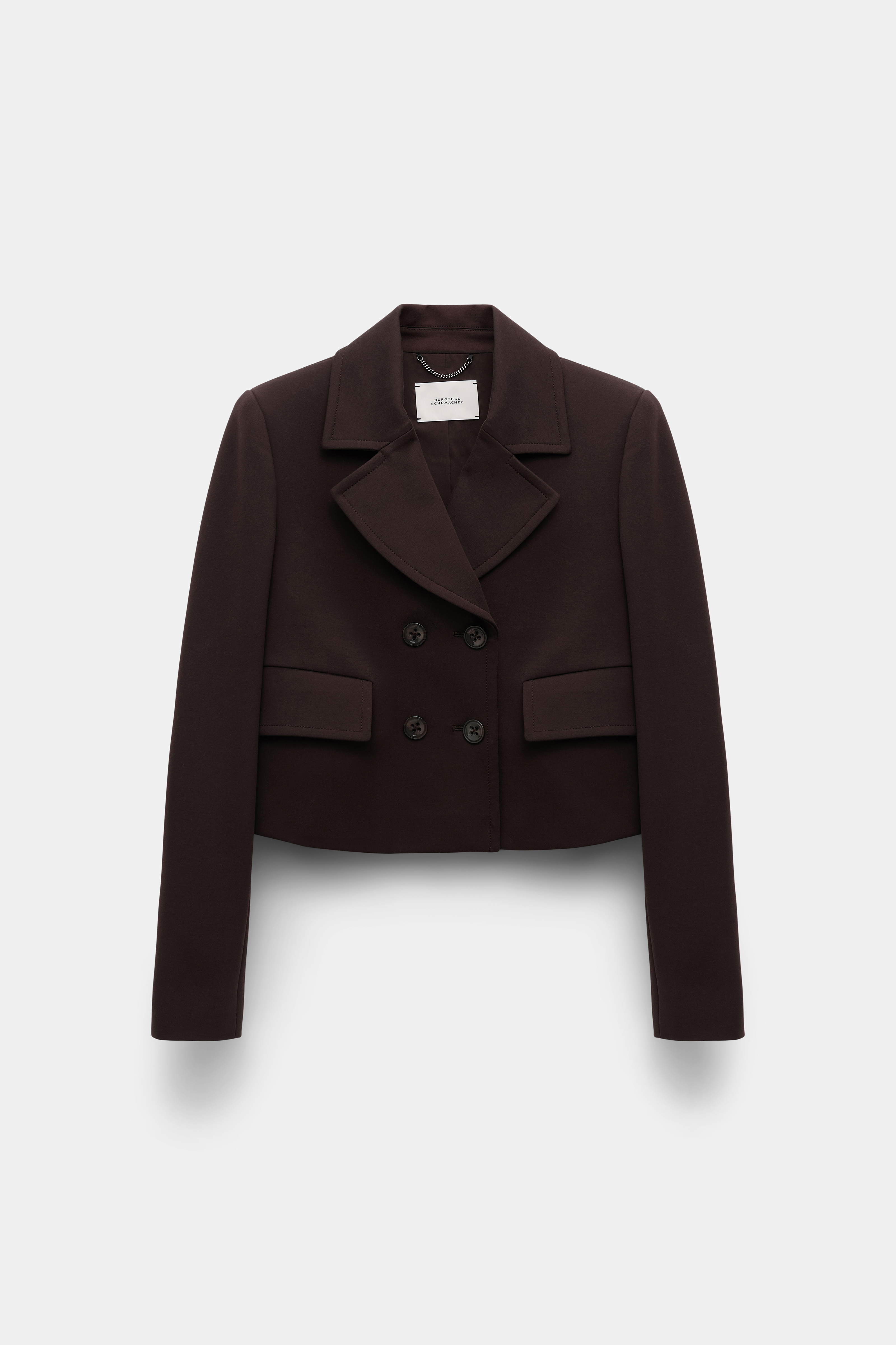 DOROTHEE SCHUMACHER 20AW ダブル コート STRIPED COMFORT coat | Dorothee Schumacher
