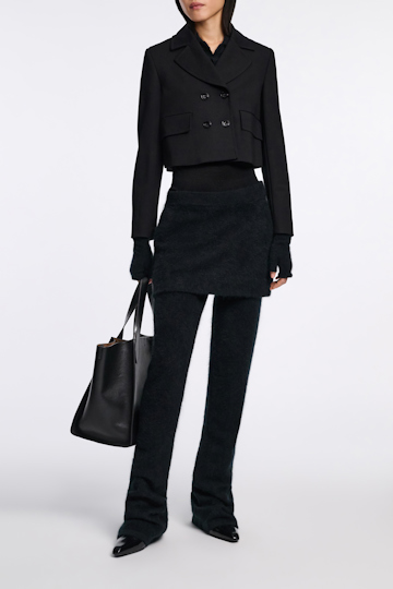 Dorothee Schumacher Cropped Punto Milano Blazer pure black