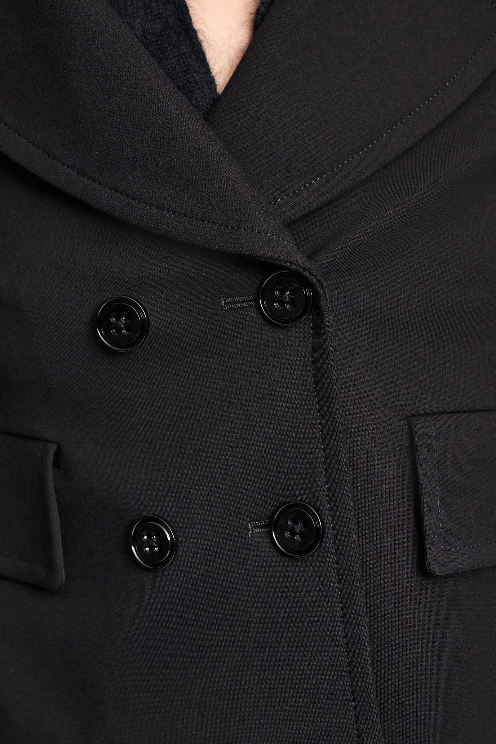 Dorothee Schumacher Cropped blazer in Punto Milano pure black