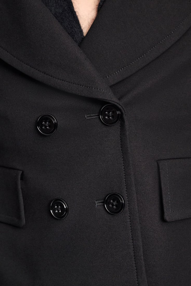 Dorothee Schumacher Cropped blazer in Punto Milano pure black