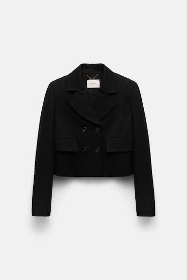 Dorothee Schumacher Cropped Punto Milano Blazer pure black