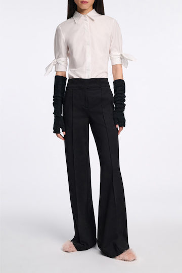 Dorothee Schumacher Wide leg pants in Punto Milano pure black