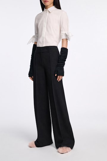 Dorothee Schumacher Wide leg pants in Punto Milano pure black