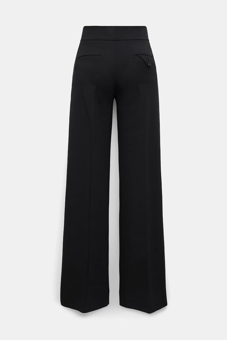 Dorothee Schumacher Hose mit weitem Bein aus Punto Milano pure black