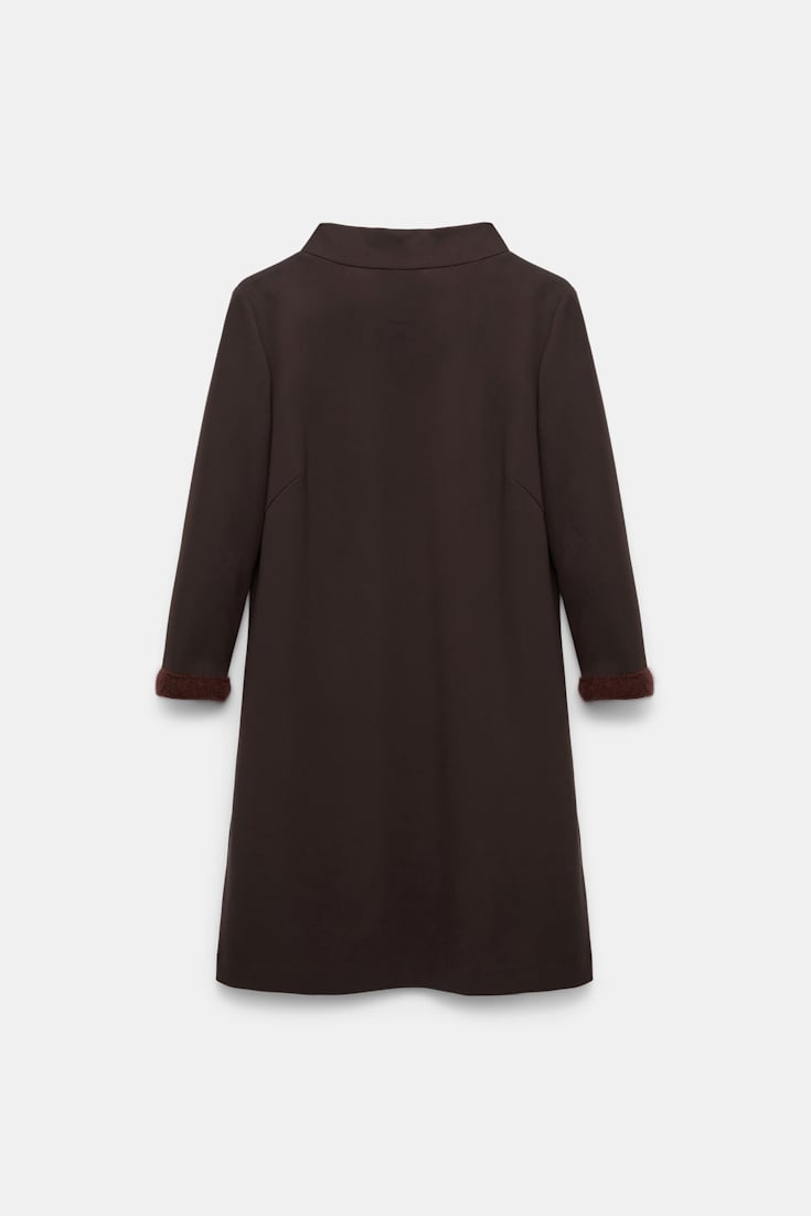 Dorothee Schumacher Shift dress in Punto Milano dark chocolate